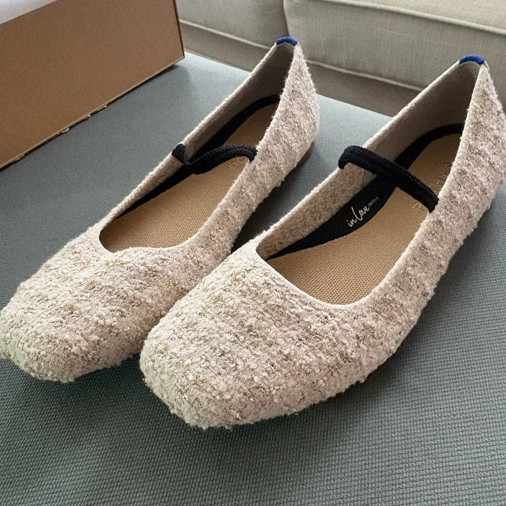 Rothy's Max Square Mary Jane in Pearl Boucle - Never worn - Picture 2 of 2